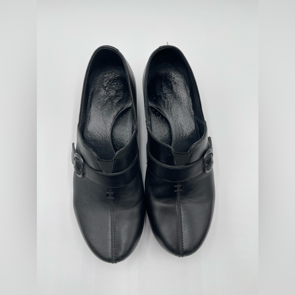 Dansko Women’s Size 40 US 9.5-10 Black Tamara Leather Clog Slip On Workwear - Picture 6 of 14
